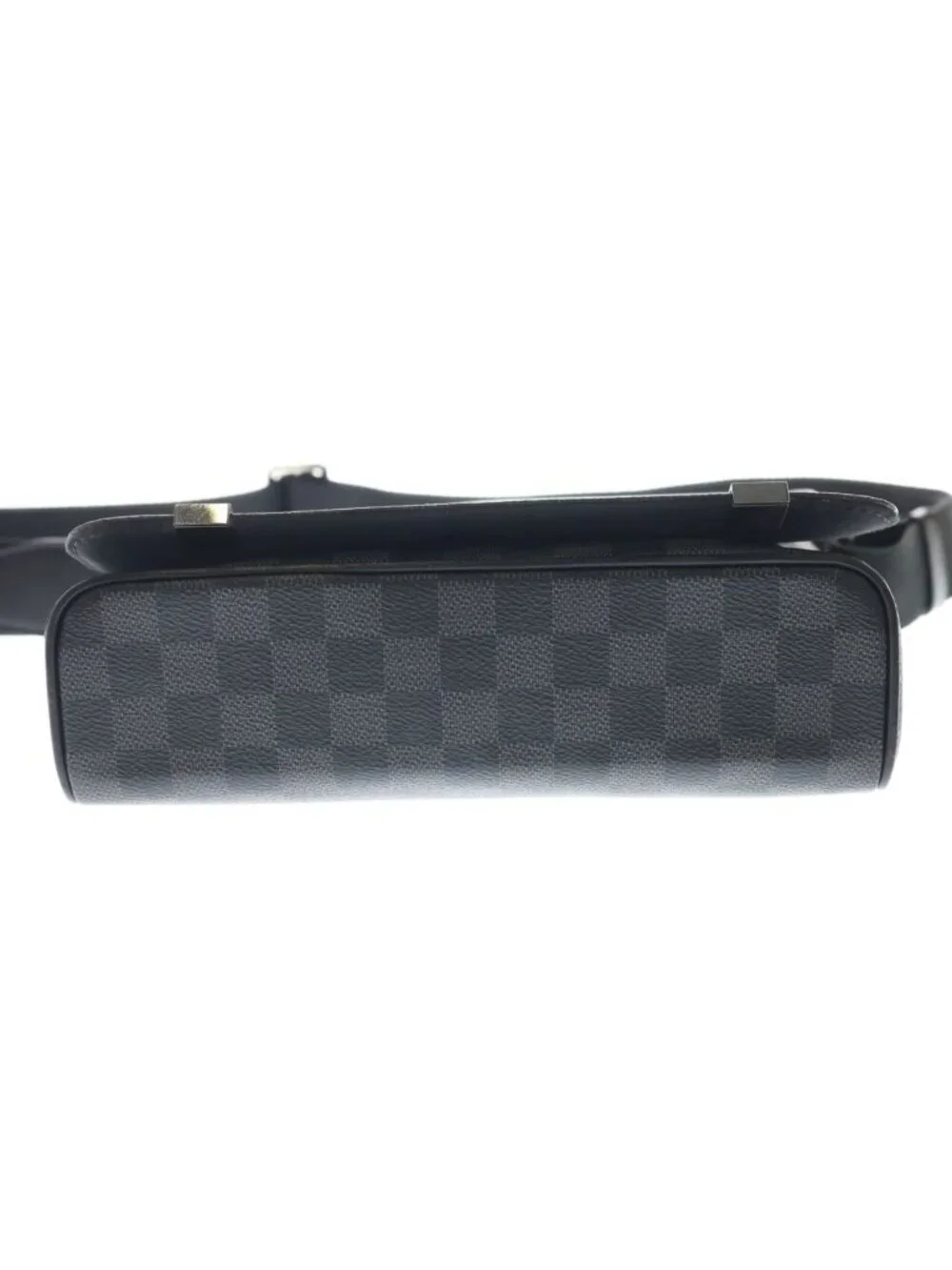 Louis Vuitton District PM Damier Graphite Leather Shoulder Bag Black